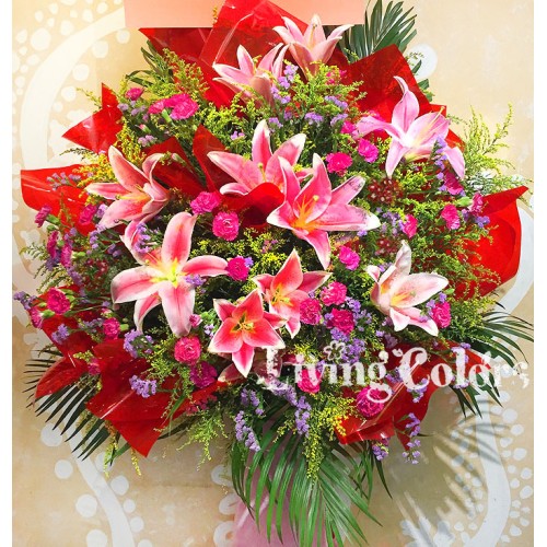 Congratulation Flower Basket GO2855